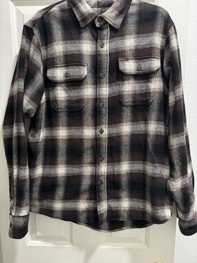 Orvis Brown and Cream Plaid Jacket